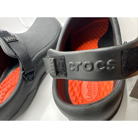 Crocs Clogs Bistro Pro Work Literide Unisex Black 205669 Size M9/W11